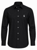 50’s Cut Cotton OxFord Black Shirt